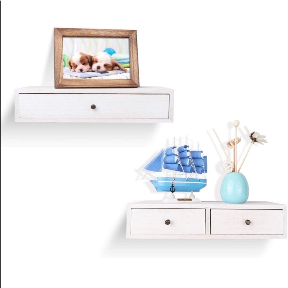 🎀 Floating Shelf with Drawer🎀 - Picture 2 of 4